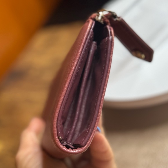 PRISTINE Vivienne Westwood Long Zip Round Wallet in Dusty Rose Saffiano - Picture 11 of 17